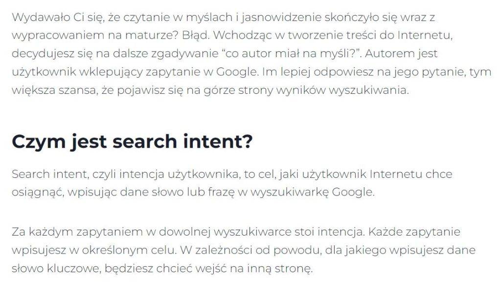 Search Intent Ewelina Zajączkowska
