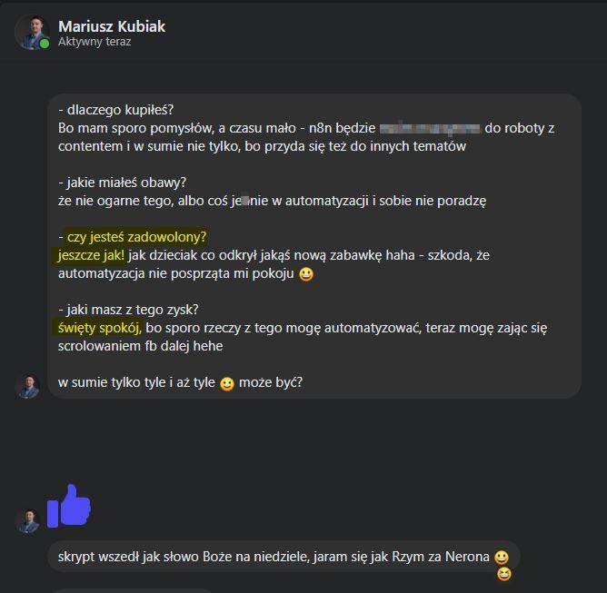 Opinia - Mariusz Kubiak