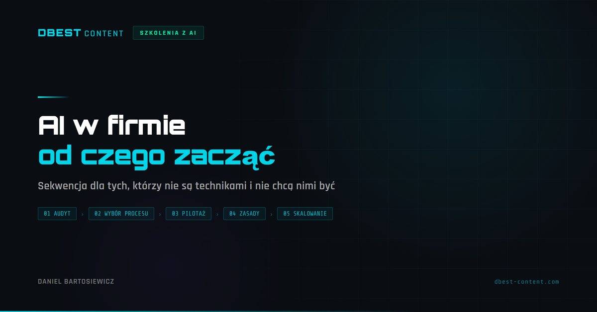 ai w firmie od czego zaczac