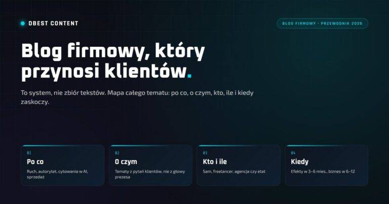 Blog firmowy – jak go prowadzić, żeby przynosił klientów