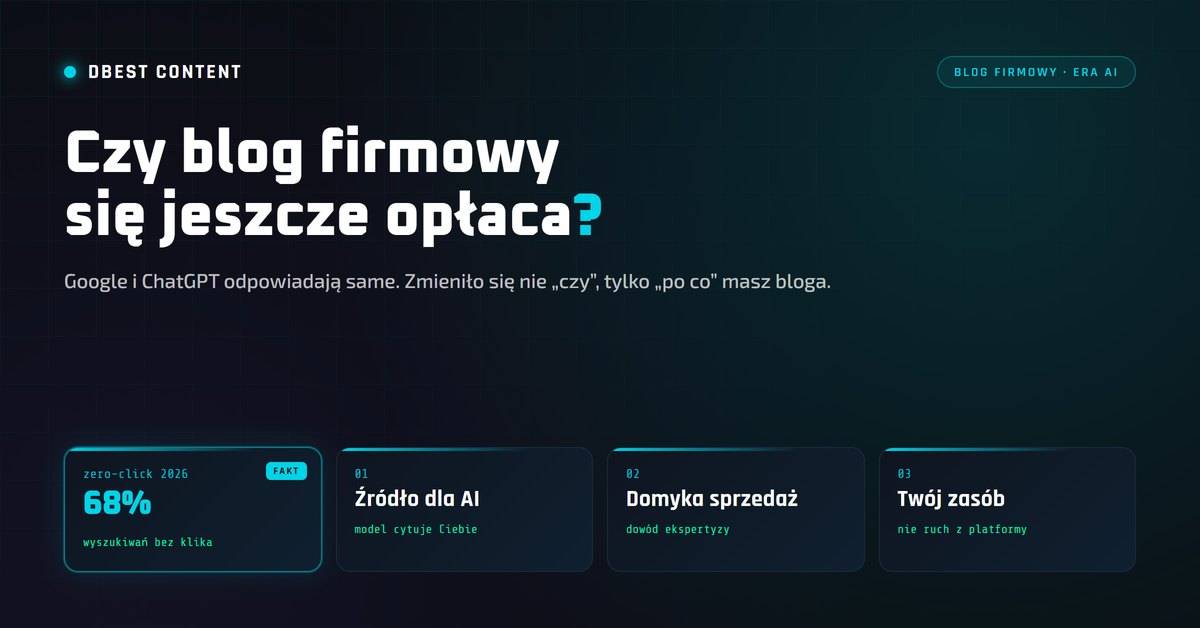 czy blog firmowy sie oplaca