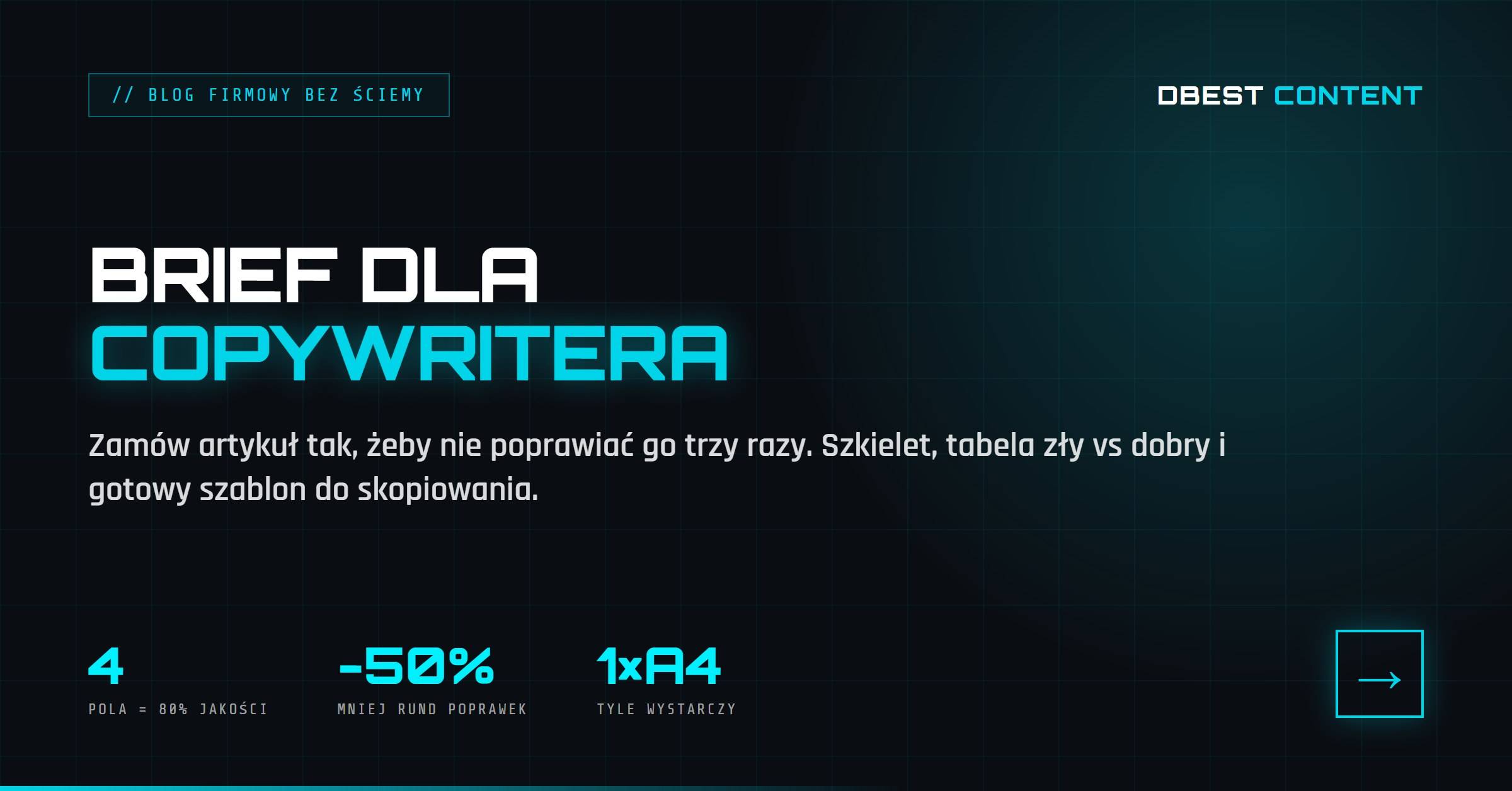 Brief dla copywritera – jak zamówić artykuł, żeby nie poprawiać go trzy razy