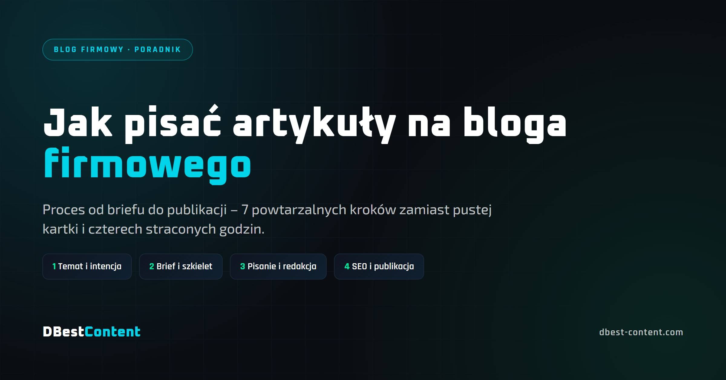 Jak pisać artykuły na bloga firmowego – proces od briefu do publikacji