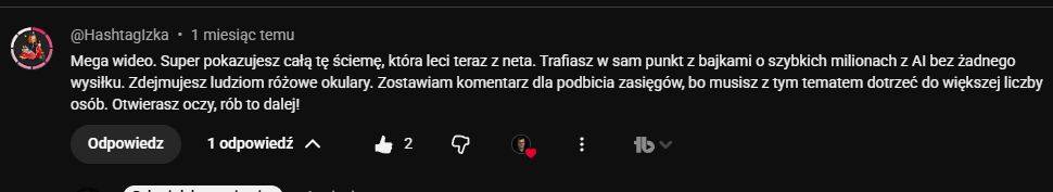 Współpraca reklamowa 13 Komentarz widza o prawdziwym podejściu do AI i mówieniu, jak jest